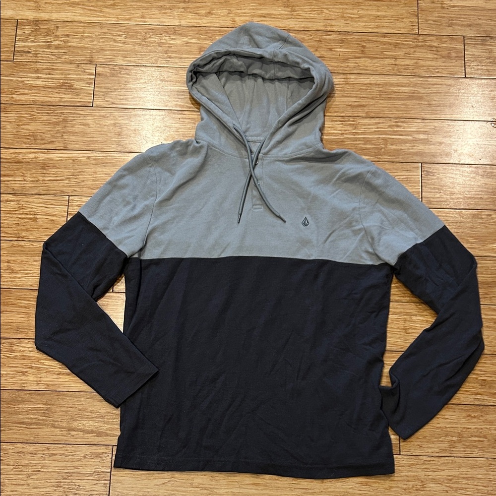 Volcom Indie Sleeze Light & Dark Gray Hoodie M